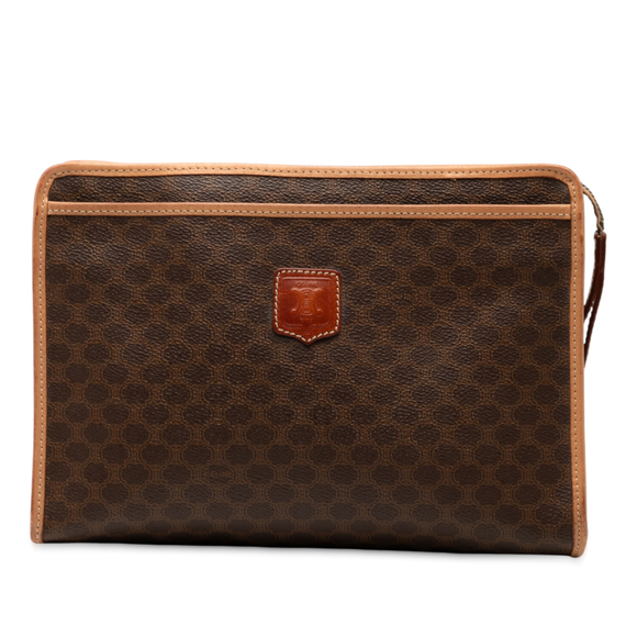 Celine Handbags - Pre-Loved Celine Macadam Coated Canvas Clutch